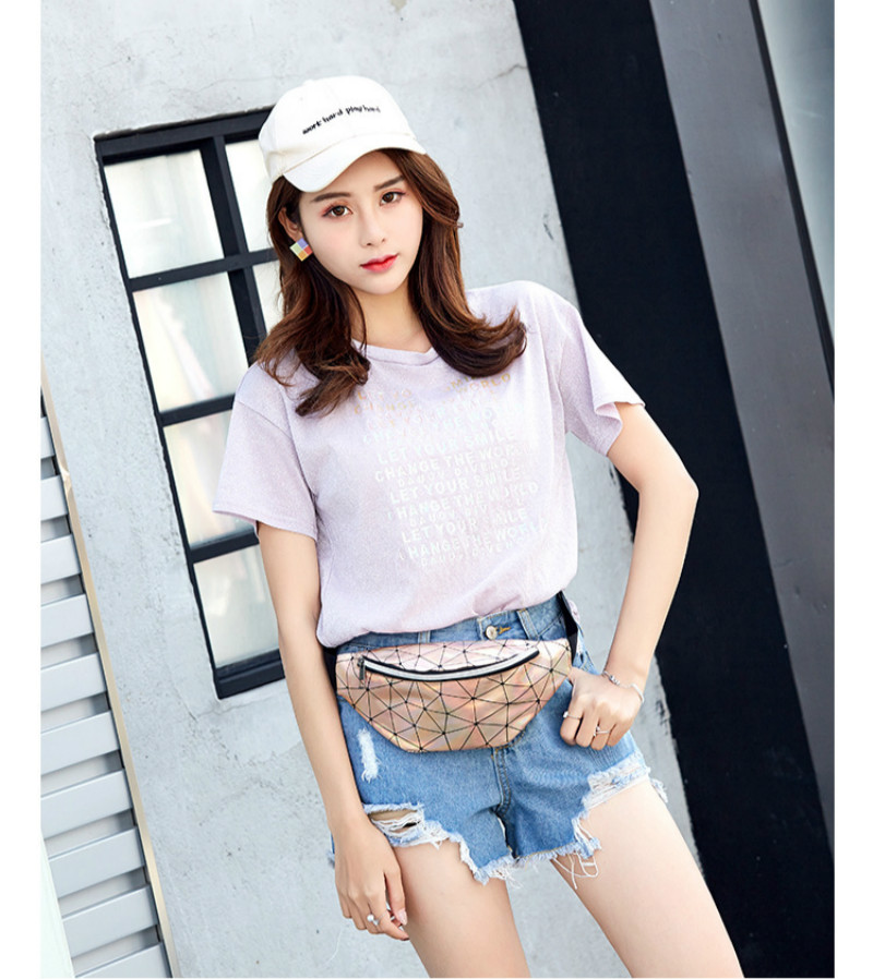 Fashion waist bags women shoulder belt bag waisted packs laser Chest phone pouch for iphone samsung