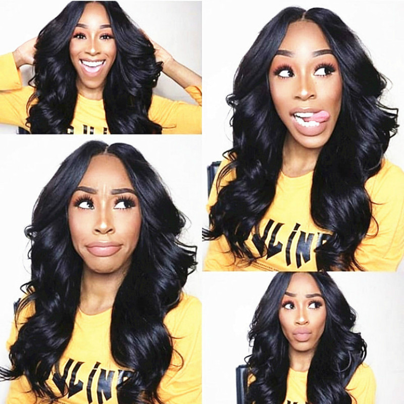 Female wig african black long curly hair Mid-point European and American fashion hoods wigs