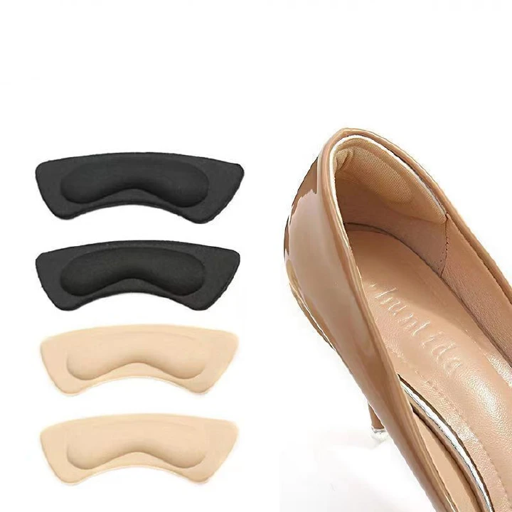 4 Pairs Anti-wear foot high-heeled insole 4D sponge heel sticker high-heeled shoes anti-slip anti-drop artifact anti-drop shoe half-yard pad