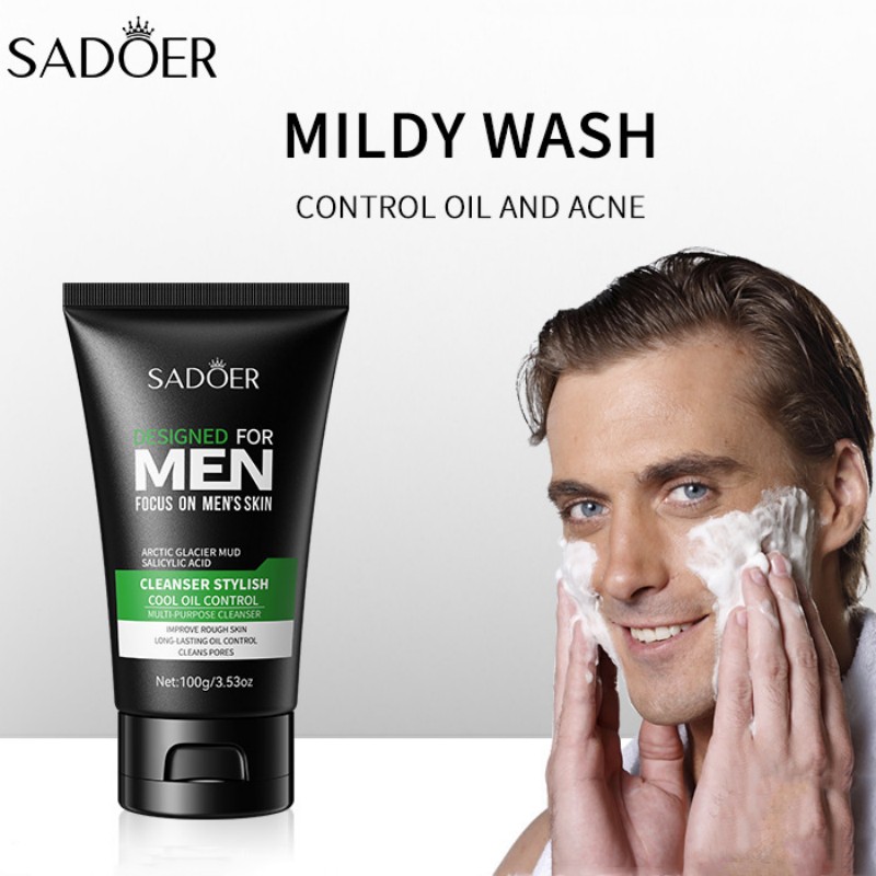 SADOER Facial cleanser for Men Oil Control Facial Cleanser for Men 100g100g