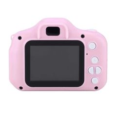 Mini Cartoon Photo Camera Toys 2 Inch HD Screen Childrens Digital Camera Video Recorder Camcorder Toys for Kids Girls Gift Pink No TF Card