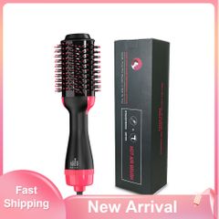 New Arrival Ulelay New Hair Straightener Electric Hot Air Brush Nylon Pin Hair Dryer Comb Rotating Brush Hair Curler Powerful Quiet Motor As Picture 13.2 x 3.0 Inches