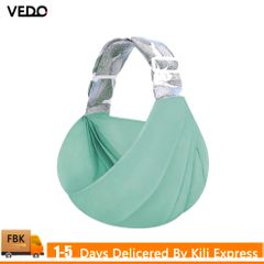 Baby Carrier Wrap, Hands Free Baby Carrier, Adjustable 3D Mesh Baby Wrap Carrier Baby Sling Baby Backpack Carrier with Thick Shoulder Straps, Lightweight, Breathable, for Newborn I Green