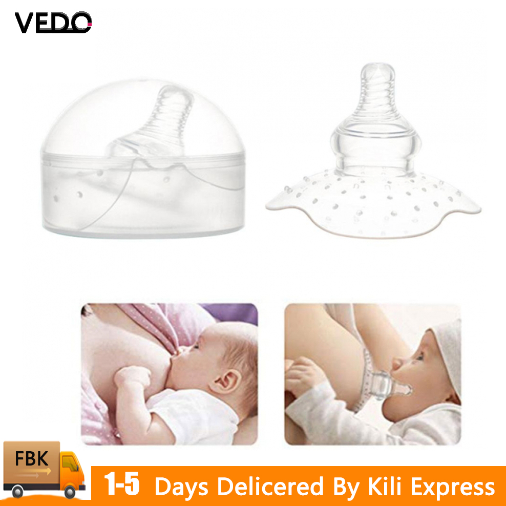 VEDO HK Silicone Nipple Protectors Feeding Nipple Shields Protection Cover Breastfeeding Nipple as pic normal