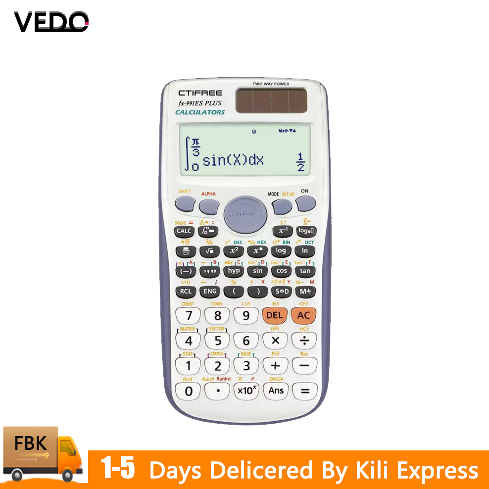 VEDO New 991 Scientific Calculators Standard Function CTIFREE Student Exam CTIFREE Portable Scientific Calculator School Office Stationeries