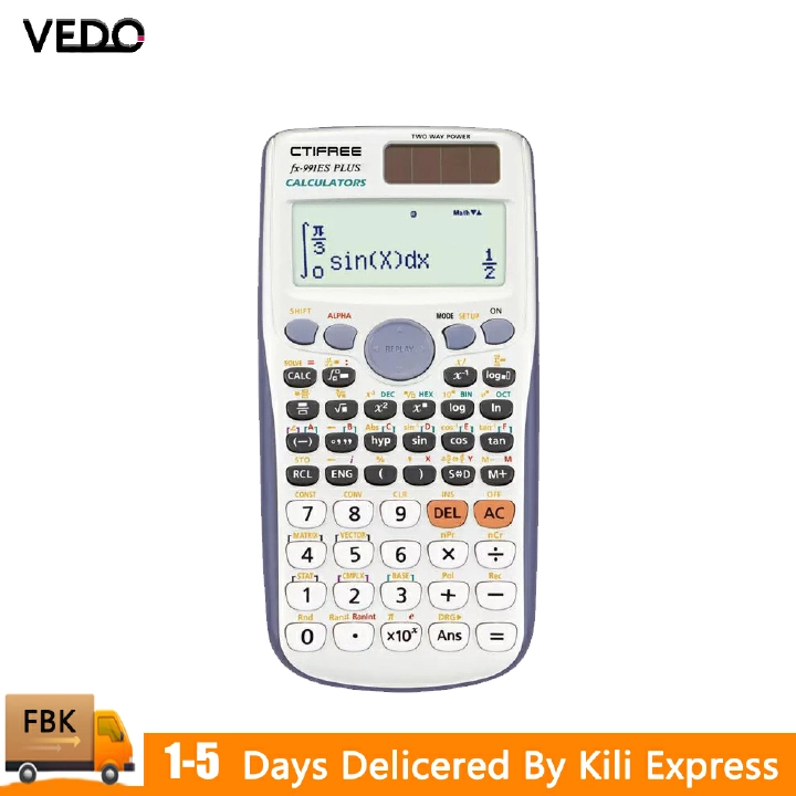 VEDO New 991 Scientific Calculators Standard Function CTIFREE Student Exam CTIFREE Portable Scientific Calculator School Office Stationeries