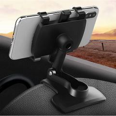 VEDO Car Dashboard Bracket Rearview Mirror Sun Visor Mobile Phone Car Holder Fold Interior Accessories black one size Black