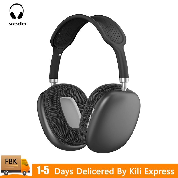 VEDO P9-Max TWS Bluetooth Earphone Wireless Head-mounted Headphone Subwoofer Headset with Micphone for IPhone Xiaomi