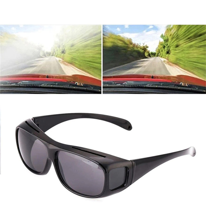 VEDO 2023 Driving Glasses Sunglasses Night-Vision Glasses Anti Glare Car Sun Glasses Bicycle Automobiles Motorcycles Fashion Polarized Night Driving Goggles Enhanced Light Glasses Black one size