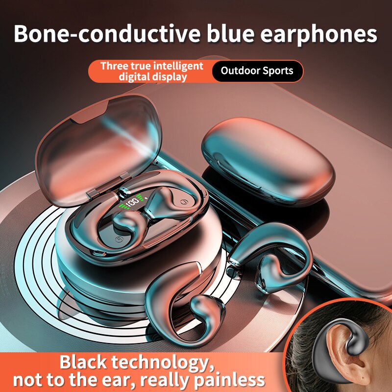 VEDO JR02 Wireless Earphones Ear Hook BBluetooth Earphones TWS Hifi Headphones Gaming Touch Control Sport Earbuds With Microphone