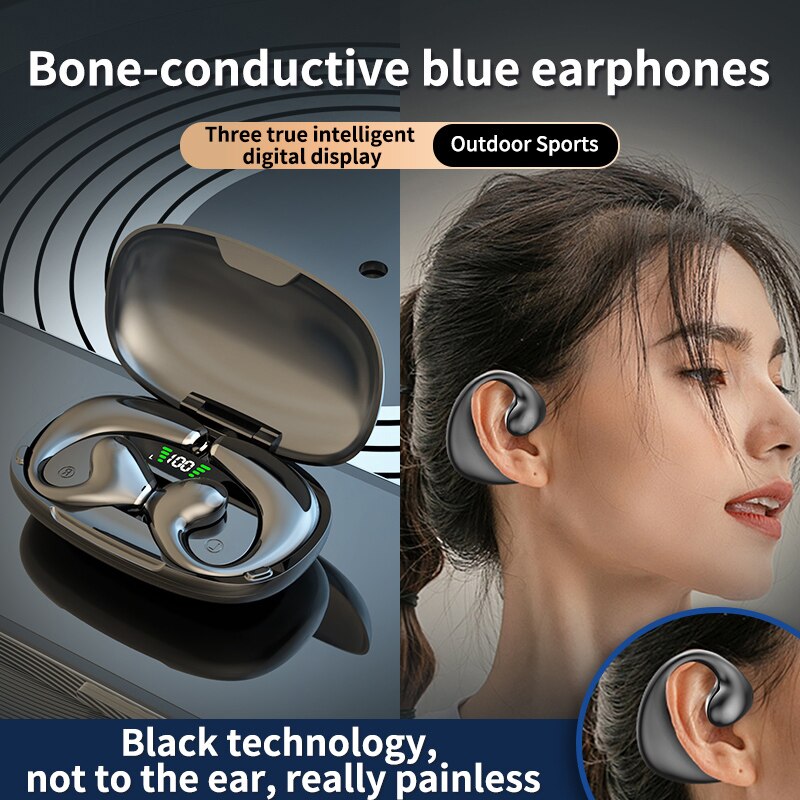 VEDO JR02 Wireless Earphones Ear Hook BBluetooth Earphones TWS Hifi Headphones Gaming Touch Control Sport Earbuds With Microphone