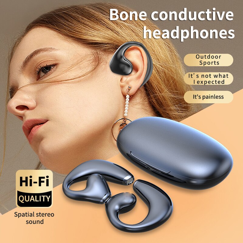 VEDO JR02 Wireless Earphones Ear Hook BBluetooth Earphones TWS Hifi Headphones Gaming Touch Control Sport Earbuds With Microphone