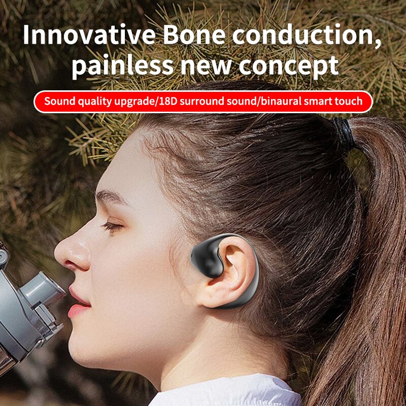 VEDO JR02 Wireless Earphones Ear Hook BBluetooth Earphones TWS Hifi Headphones Gaming Touch Control Sport Earbuds With Microphone