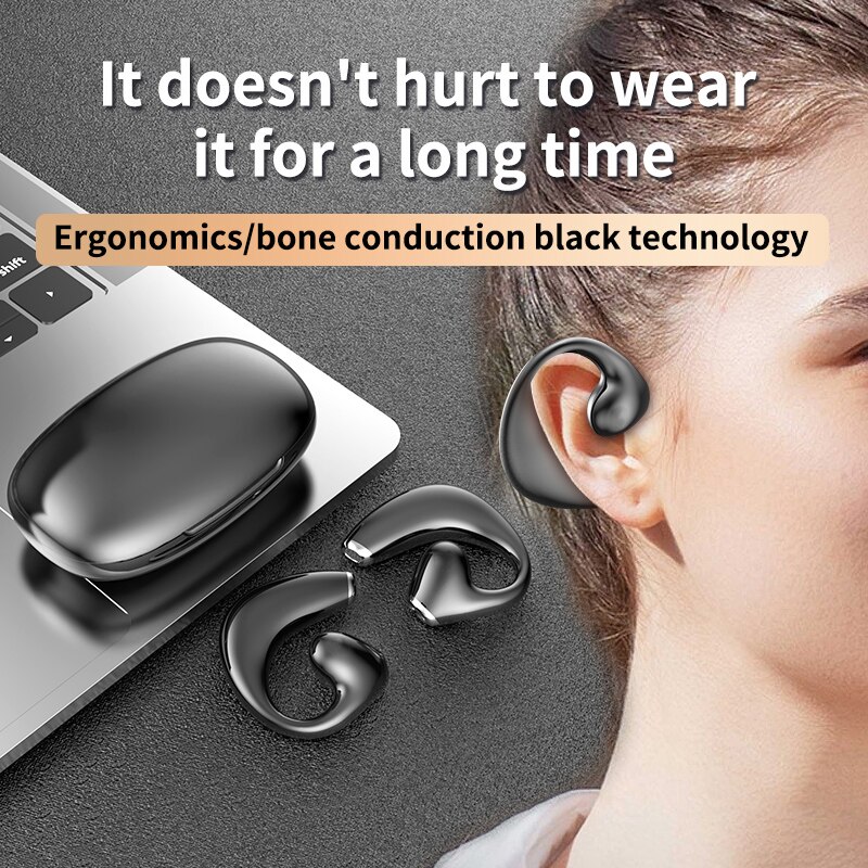 VEDO JR02 Wireless Earphones Ear Hook BBluetooth Earphones TWS Hifi Headphones Gaming Touch Control Sport Earbuds With Microphone