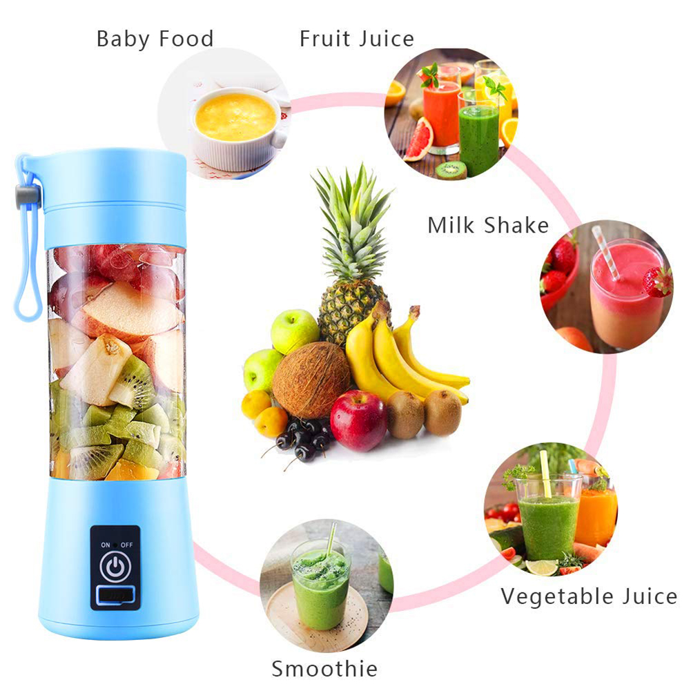 Household kitchen multi-function rechargeable juicer home mini portable juicer juice cup