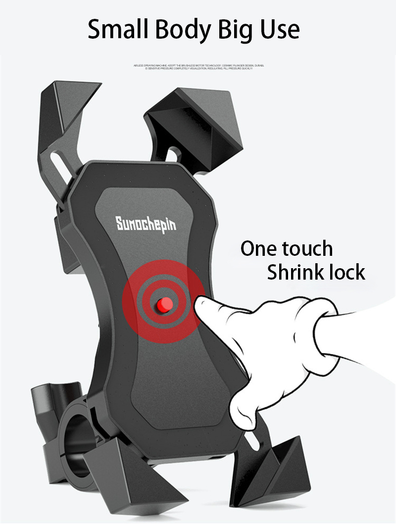 【Ready Stock】 Handlebar Bike Mobile Cell Phone Mount Holder Support Bicycle Phone Stand