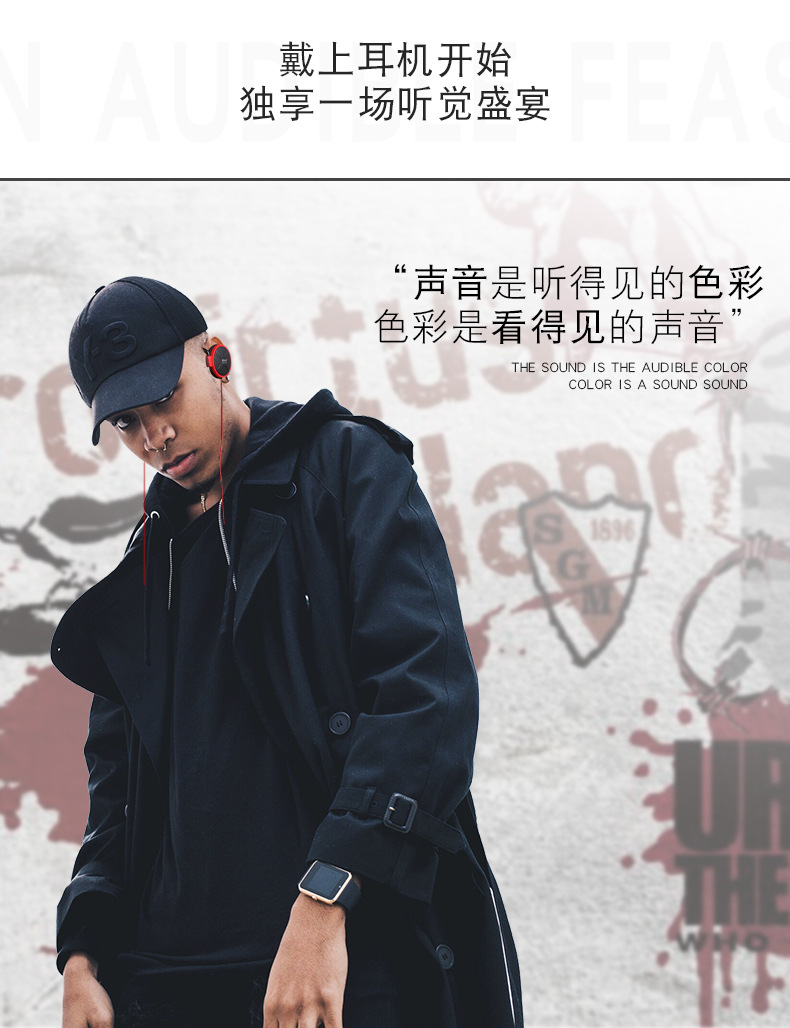 Headphones 3.5mm Super Bass EarHook Earphone For Mp3 Player Computer Mobile