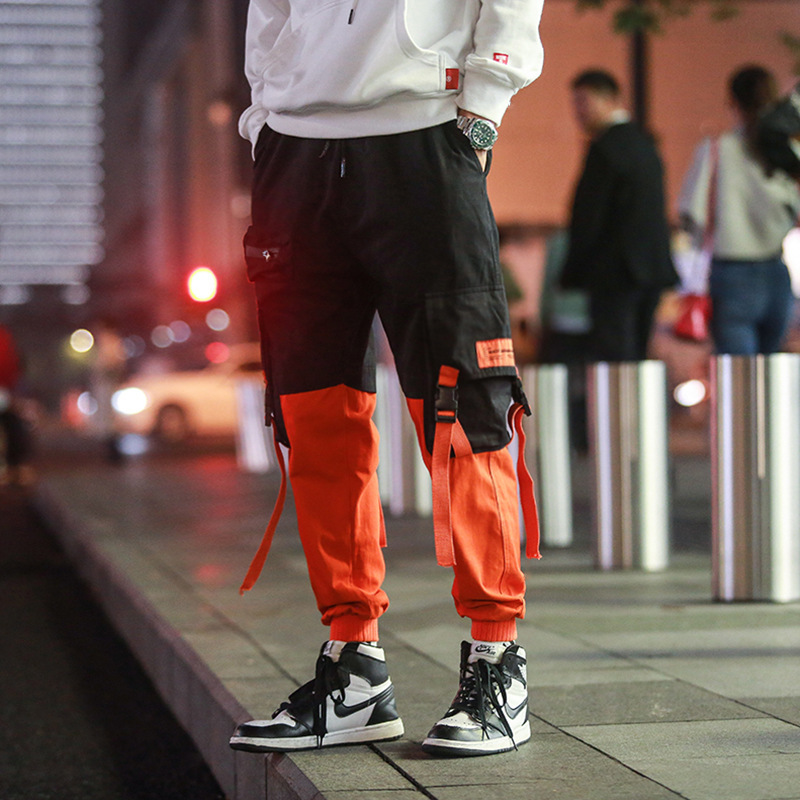 Men's trendy hip hop baggy pants Trousers