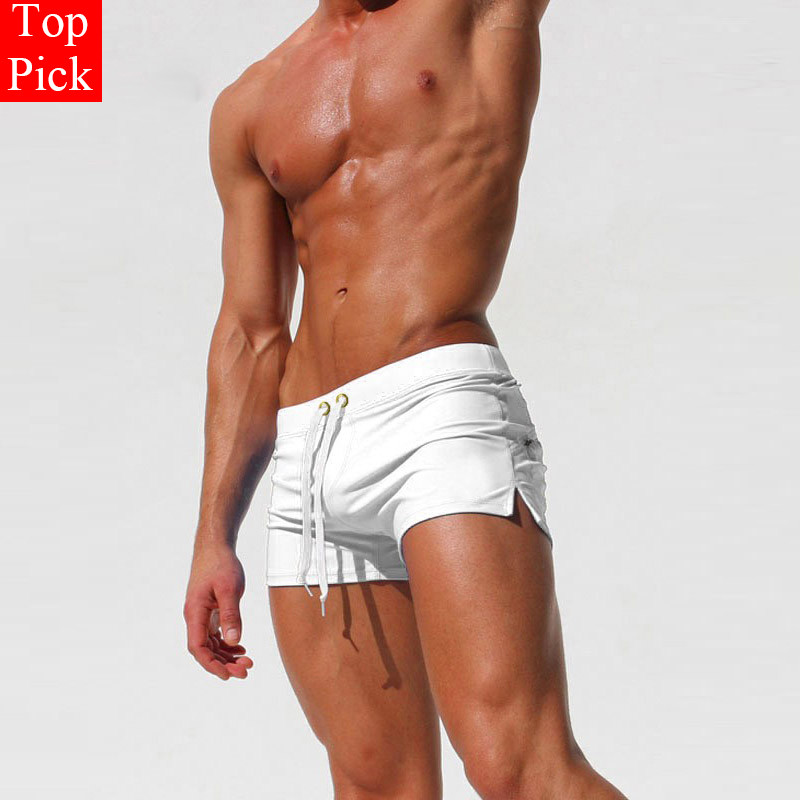 Swimwear men swimsuit Sexy swimming trunks hot swim briefs Beach Shorts
