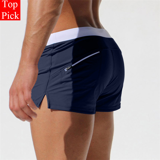 Swimwear men swimsuit Sexy swimming trunks hot swim briefs Beach Shorts