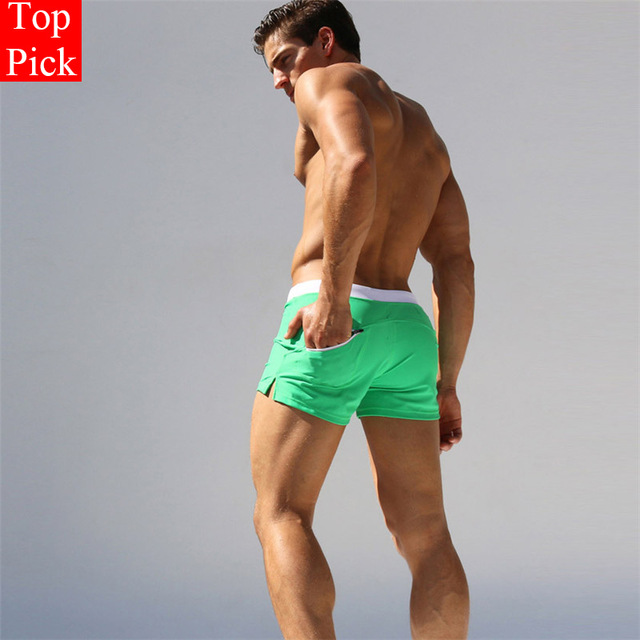 Swimwear men swimsuit Sexy swimming trunks hot swim briefs Beach Shorts