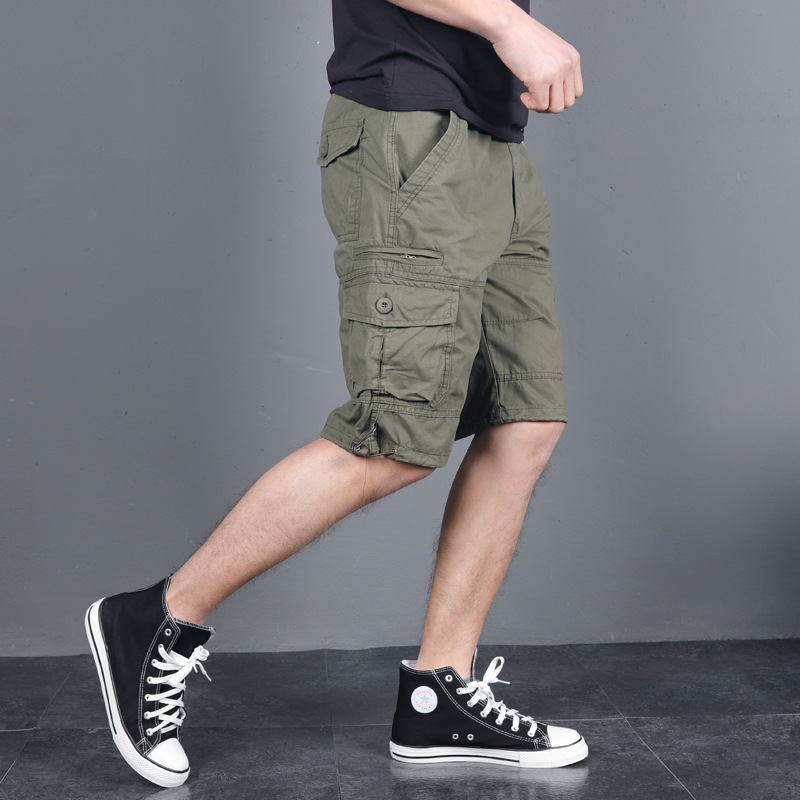 Men&apos;s Military Cargo Shorts 2020 Army Camouflage Tactical Joggers Shorts Men Cotton Shorts