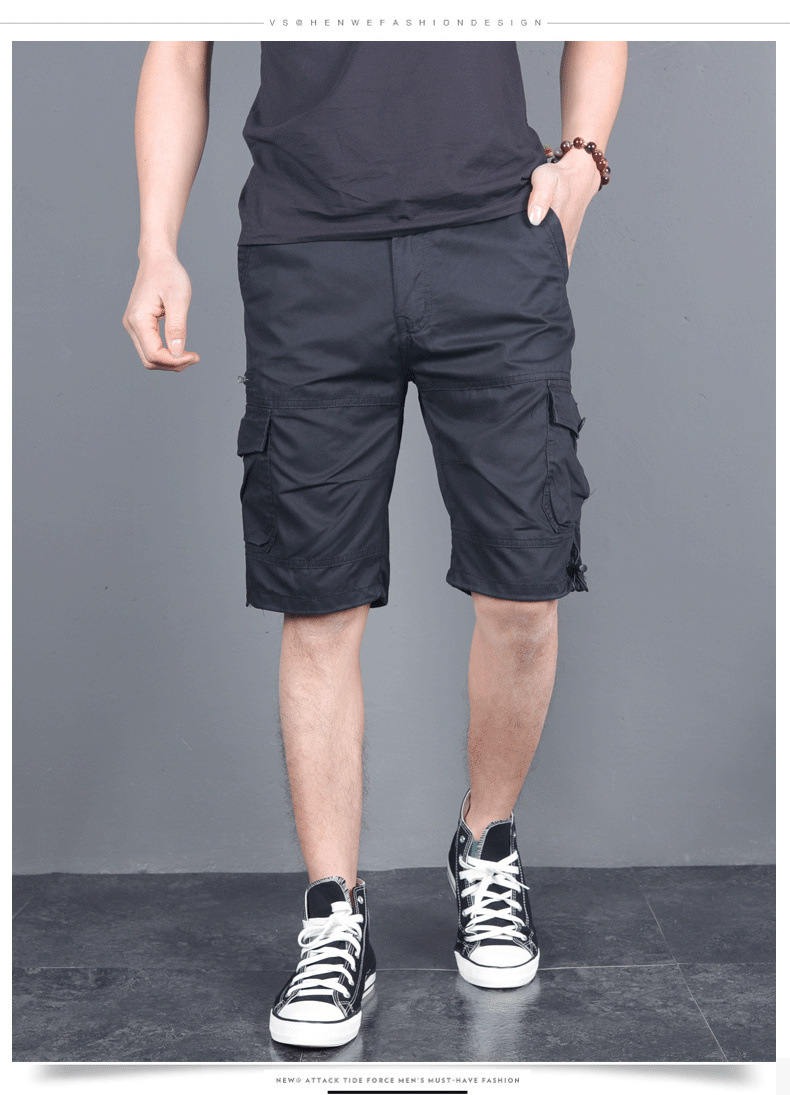 Men&apos;s Military Cargo Shorts 2020 Army Camouflage Tactical Joggers Shorts Men Cotton Shorts