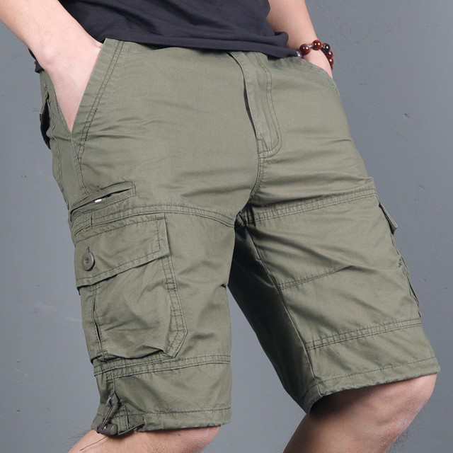 Men&apos;s Military Cargo Shorts 2020 Army Camouflage Tactical Joggers Shorts Men Cotton Shorts