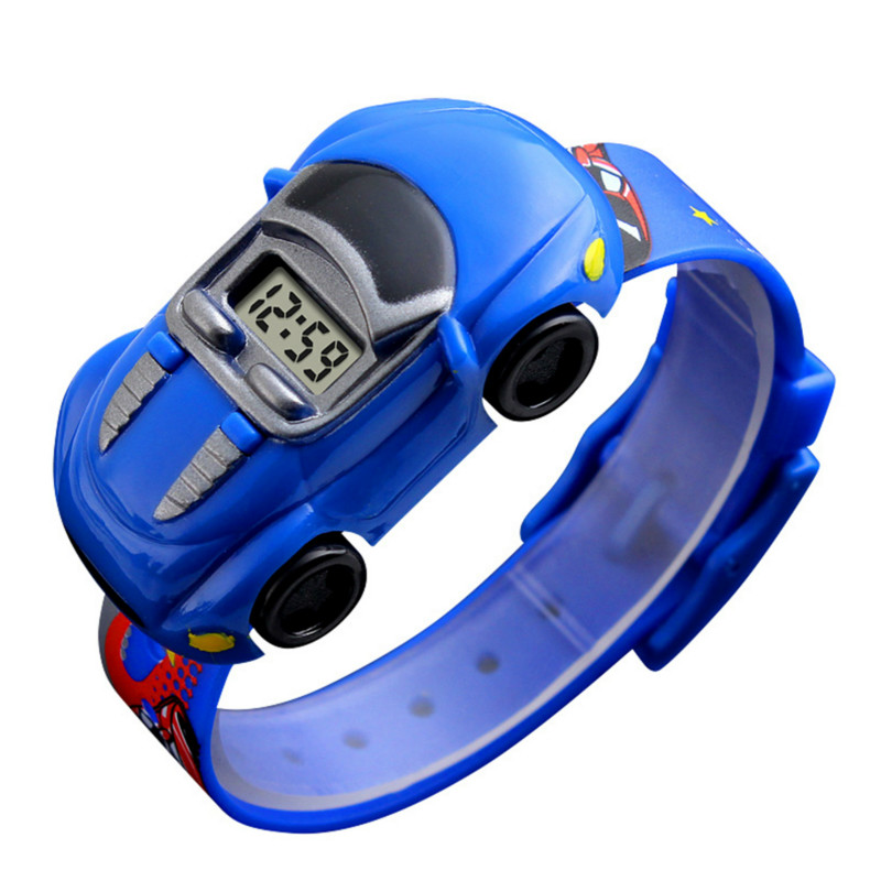 Cartoon Car Children Watch Toy for Boy Baby Fashion Electronic Watches Innovative