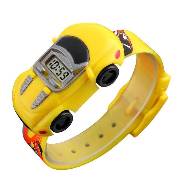 Cartoon Car Children Watch Toy for Boy Baby Fashion Electronic Watches Innovative