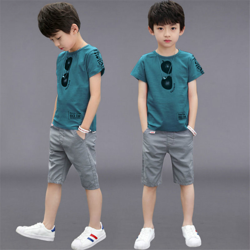 Teen Boys Clothing Sets Summer Boys Clothes Casual Outfit Kids Tracksuit For Boys Suits &amp; Blazers