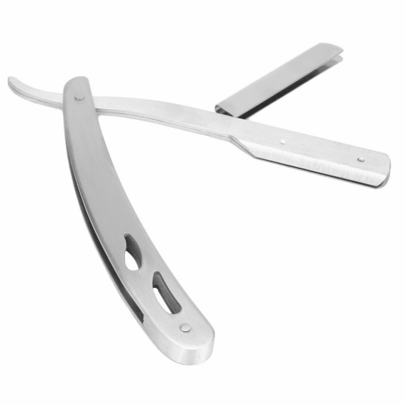 Men Straight Barber Edge Steel Razors Folding Shaving Knife Hair Shaving &amp; Hair Removal