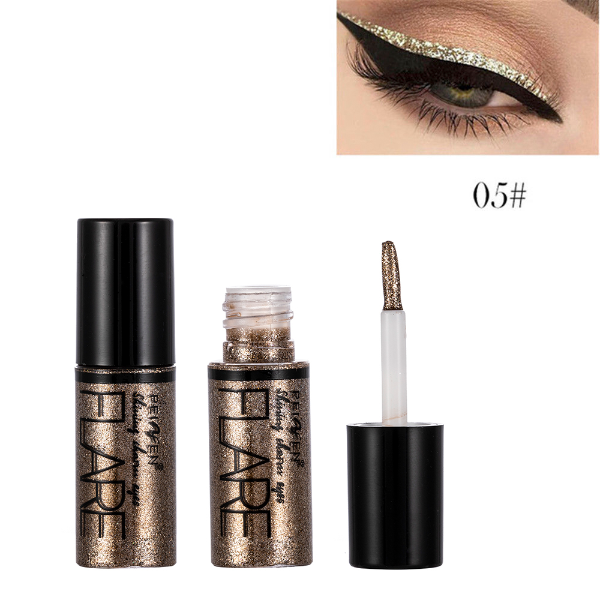 Metallic Shiny Eyeshadow Glitter Liquid Eyeliner Makeup Eye Liner Pen-Waterproof Makeup Makeup