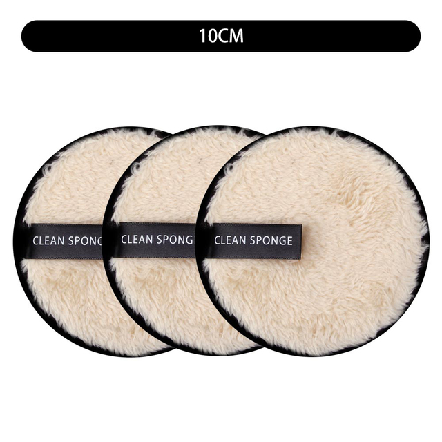 3pcs  Makeup Remover Pads Cosmetics Reusable Face Towel Make-up Wipes Cloth Washable Skin Care
