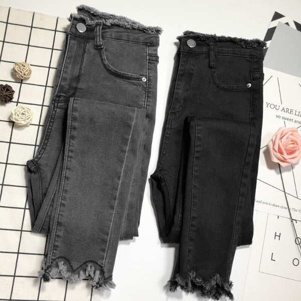 Women's jeans mom jeans 2020 new high-waist Korean version of the large size Trousers & Leggings