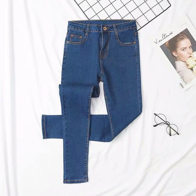 Women's jeans mom jeans 2020 new high-waist Korean version of the large size Trousers & Leggings
