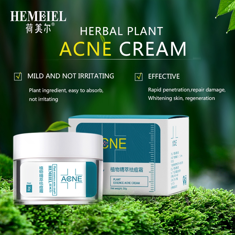 Herbal Anti-Acne Cream Oily Skin Acne Stains Moisturizing Acne Treatment Face Cream Care Acne Scar Remove Skin Care