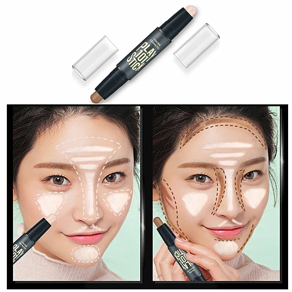 Makeup iluminador Highlighter Face Concealer Contouring Bronzers Highlighters Pen Cosmetic 3D Makeup