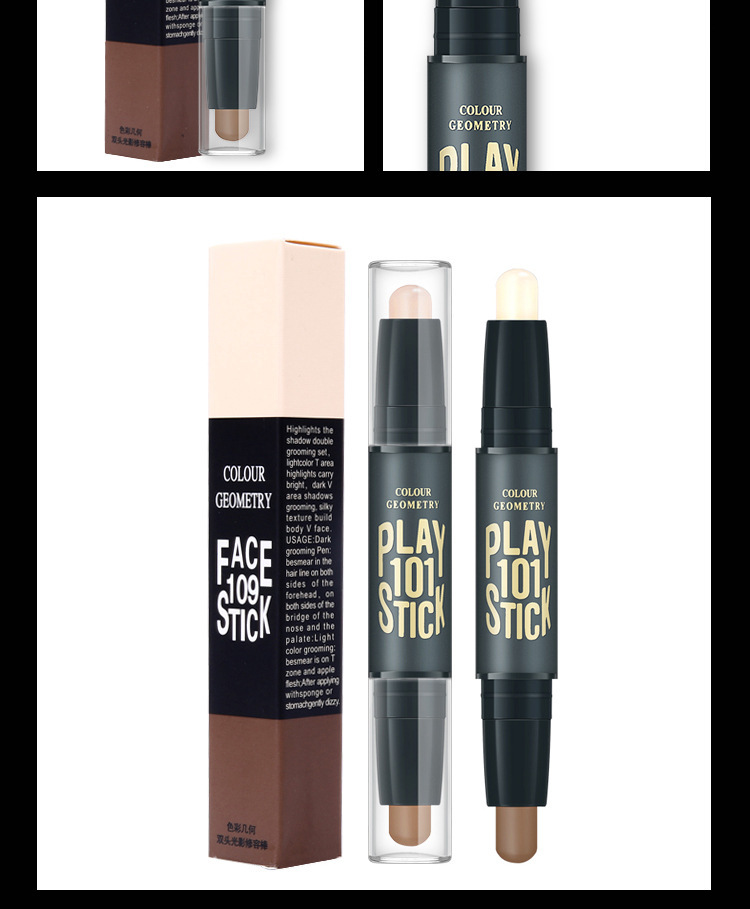 Makeup iluminador Highlighter Face Concealer Contouring Bronzers Highlighters Pen Cosmetic 3D Makeup