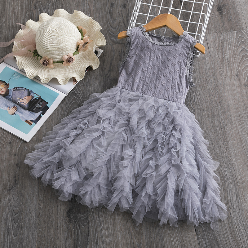 Summer Girl Dress Casual Baby Girls Clothes Kids Dresses For Girls Lace Flower Wedding  Skirts