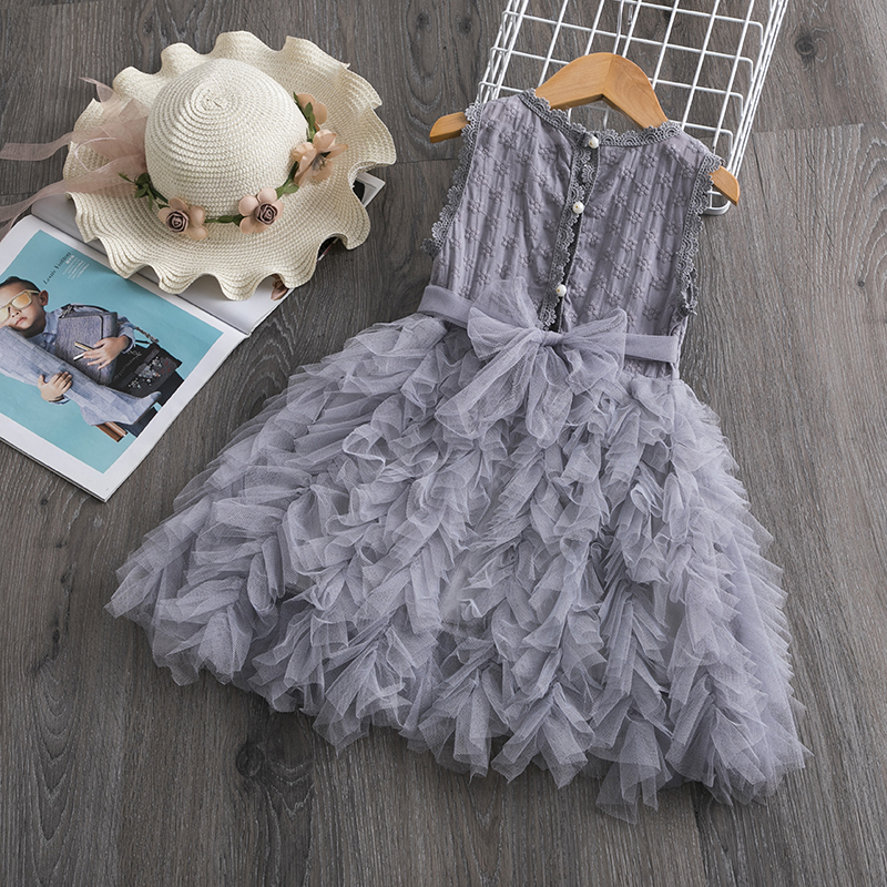 Summer Girl Dress Casual Baby Girls Clothes Kids Dresses For Girls Lace Flower Wedding  Skirts