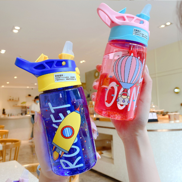 Children's Drinking Bottle Kindergarten Straw Cup Small Boy Creative Kitchen & Dining room appliances