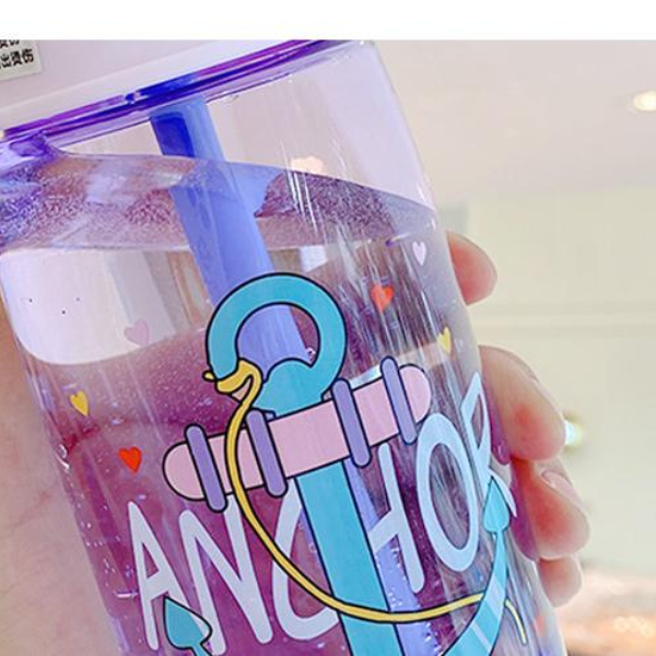 Children's Drinking Bottle Kindergarten Straw Cup Small Boy Creative Kitchen & Dining room appliances