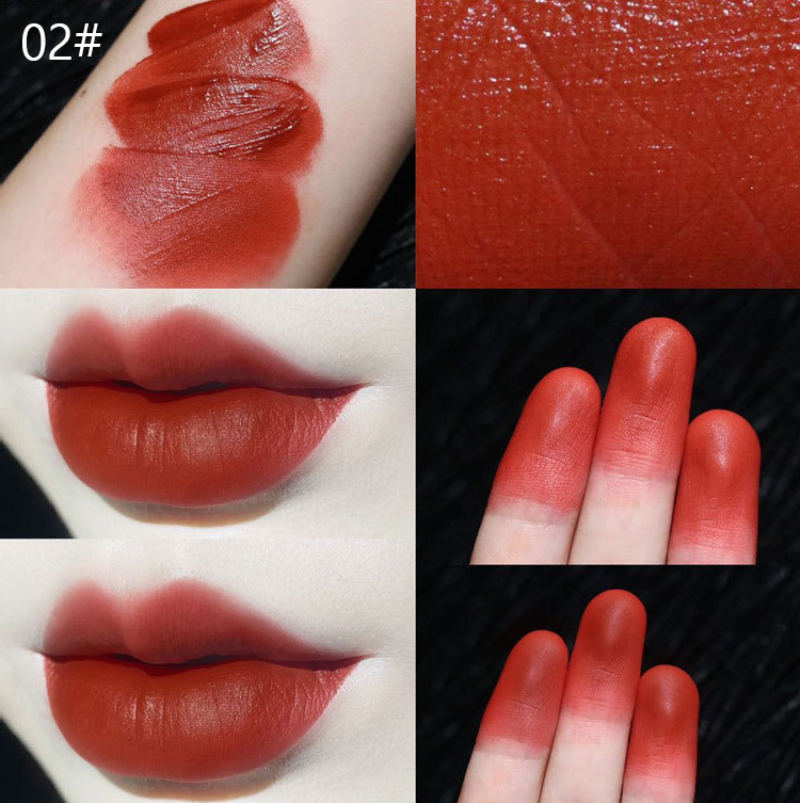 6 Colors Sexy Red Lipsticks Waterproof Moisturizing Lip Glaze Tint Long Lasting Non-Stick Cup Lip Stick Makeup
