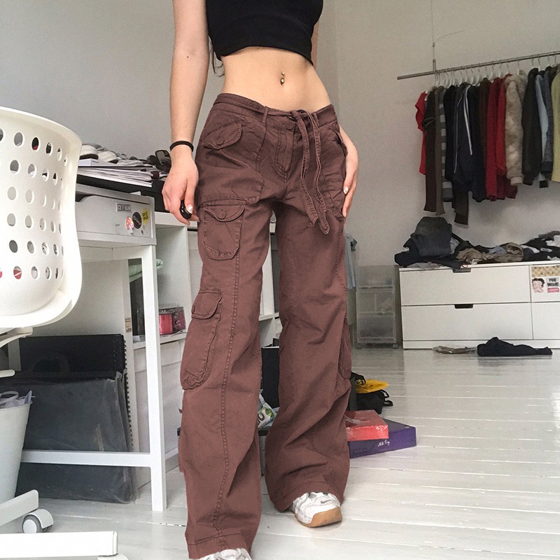 New Streetwear Retro Fashion long pants women autumn Casual Vintage Y2K Joggers Sweatpants Loose Trousers & Leggings