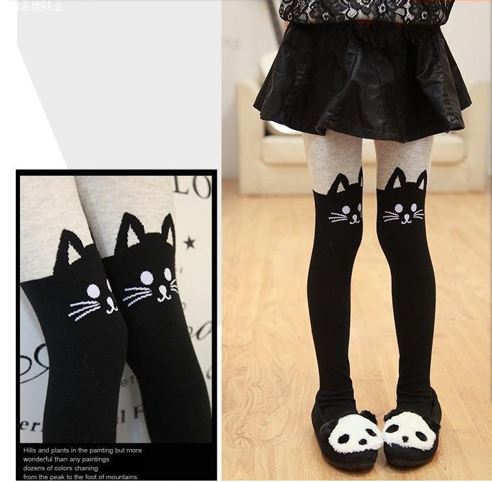 kids tights New Autumn Cartoon Fox Baby Girl Tights Cotton Cute Children Stocking Socks