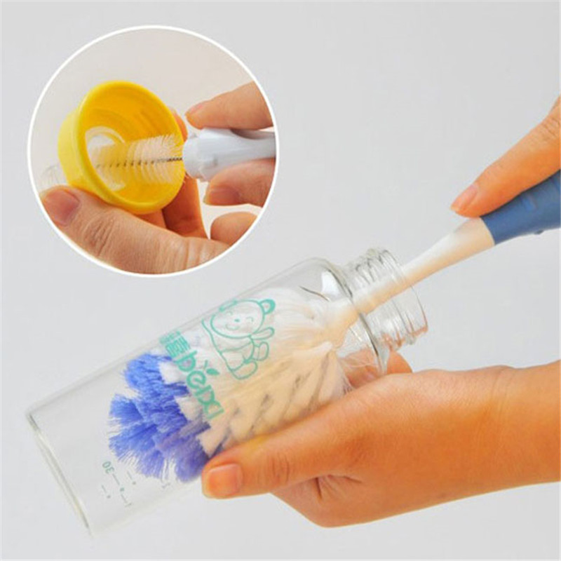 Baby Bottle Brushes For Cleaning Kids Milk Feed Bottle Nipple Pacifier Nozzle Baby Care