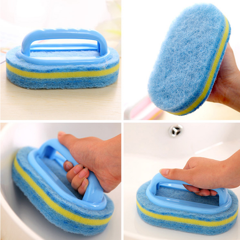 Kitchen Cleaning Bathroom Toilet Glass Wall Cleaning Bath Brush Plastic Bathroom Products