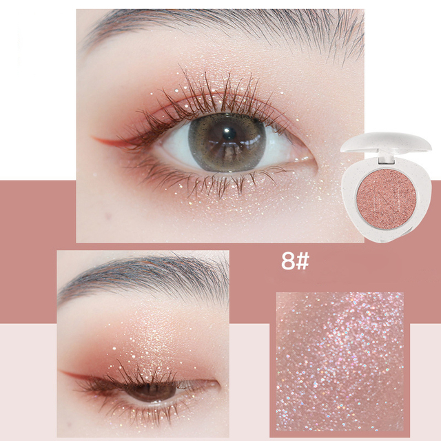 12 Colors Powder Eyeshadow Shimmer Glitter Quick-drying Eye Shadow Not Easy To Fall Off Shadows Cosmetics Makeup