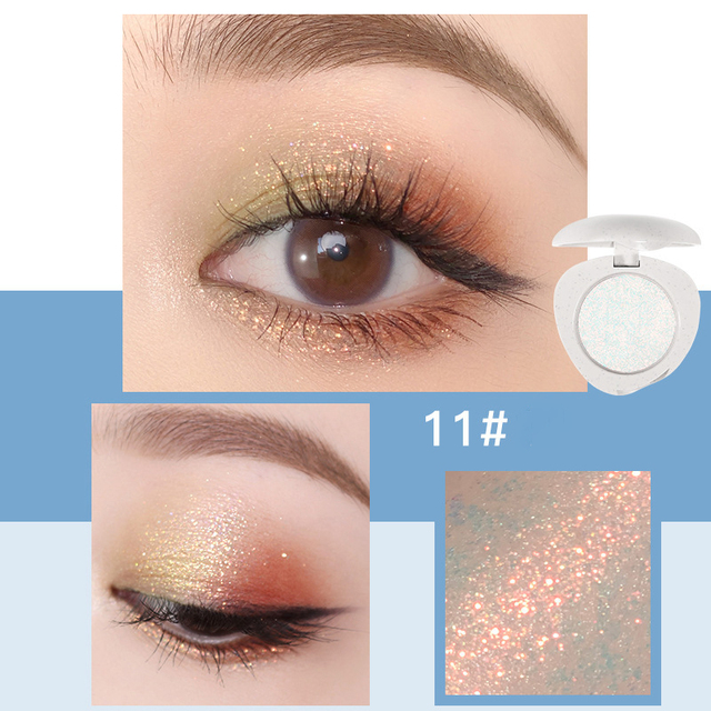 12 Colors Powder Eyeshadow Shimmer Glitter Quick-drying Eye Shadow Not Easy To Fall Off Shadows Cosmetics Makeup